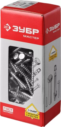 Шурупы ЗУБР &quot;МАСТЕР&quot; с шестигранной головкой, оцинкованные, 6x40мм, 110шт 4-300451-06-040 купить в Екатеринбурге