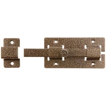 Задвижка накладная&quot;ЗД-06&quot;для дверей усиленная, порошковое покрытие, цвет бронза, квадратный засов 15х145х15мм, 75х115мм 37788-6 купить в Екатеринбурге