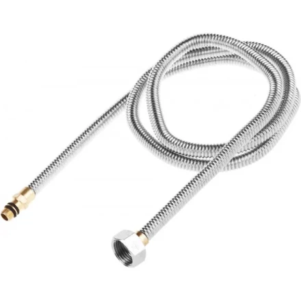 Подводка ЗУБР &quot;ЭКСПЕРТ&quot; сильфонная из нержавеющей стали, для смесителя, укороченная, г/ш (гайка-штуцер), 1/2&quot;, 1,2м 51012-120 купить в Екатеринбурге