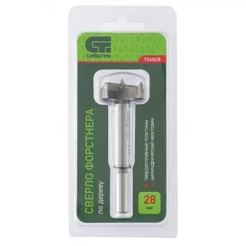 Сверло Форстнера по дереву 28 мм цилиндрический хвостовик СИБРТЕХ 704828 купить в Екатеринбурге