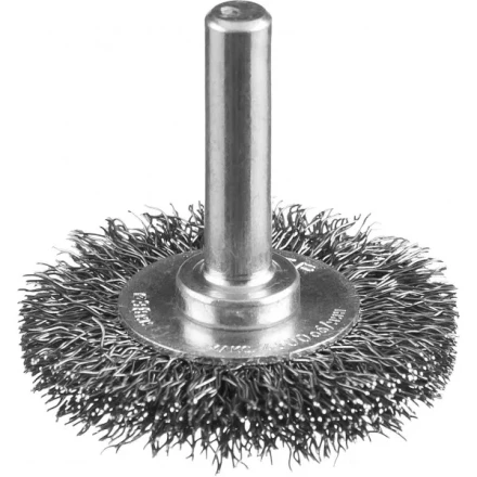 ЗУБР &quot;ПРОФЕССИОНАЛ&quot;. Щетка дисковая для дрели, витая стальная проволока 0,3мм, 38мм 35198-038_z02 купить в Екатеринбурге