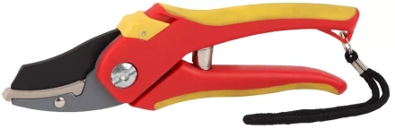 Секатор GRINDA двухкомпонентные ручки, обычный механизм, без эфеса, округлые лезвия с упорной наковальней, 205мм 8-423203_z01 купить в Екатеринбурге