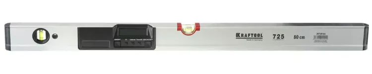 Уровень KRAFTOOL алюминиевый электронный, 2 глазка, 80см 34725-080 купить в Екатеринбурге