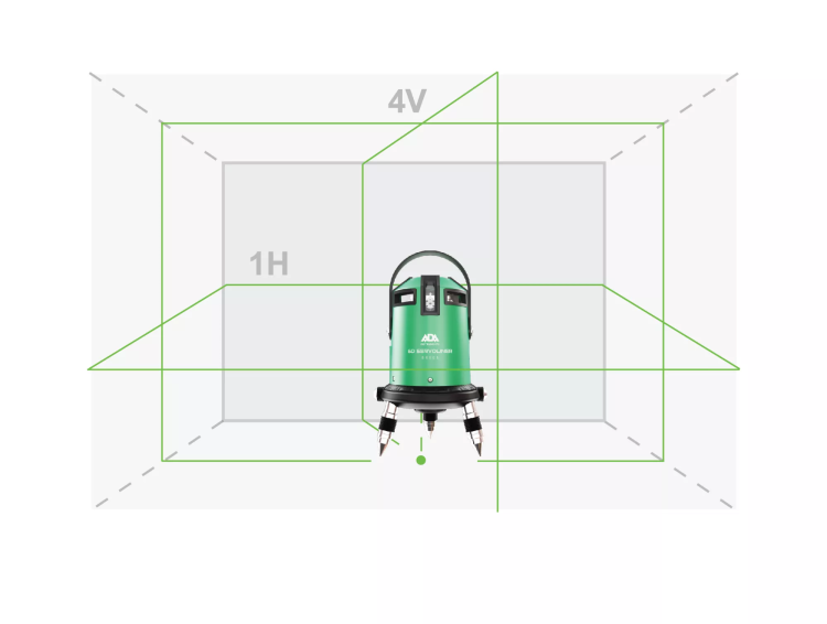 Построитель лазерных плоскостей  лазерный уровень ADA 6D Servoliner GREEN ADA купить в Екатеринбурге