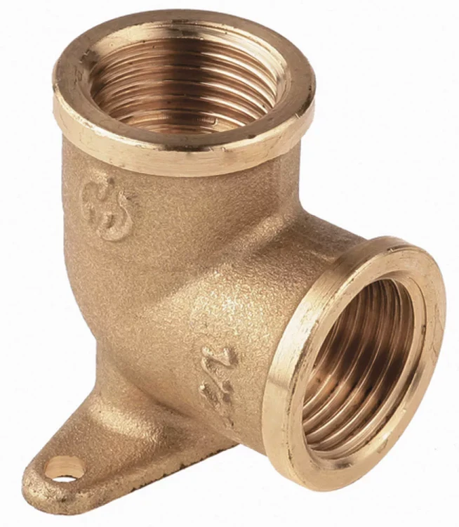 Уголок GENERAL FITTINGS с креплением к стене в двух точках, латунь, г/г, 1/2" 51076-G/G-1/2 купить в Екатеринбурге