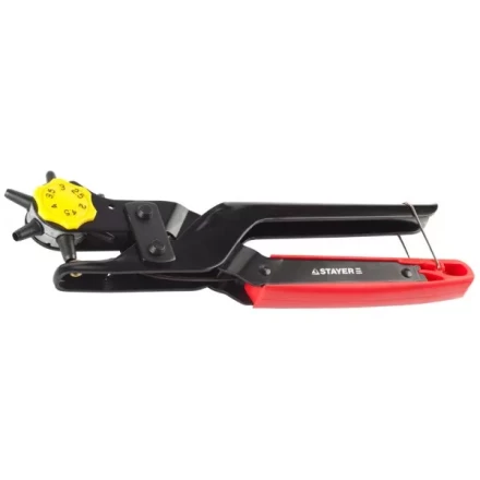 Дырокол STAYER &quot;PROFESSIONAL&quot; револьверный для кожи, усиленный, 6-в-1, 2-4,5мм 22943_z01 купить в Екатеринбурге