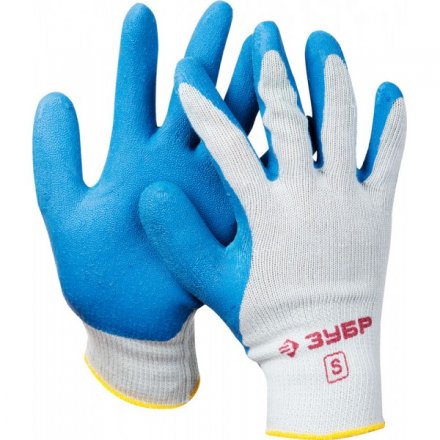 Перчатки ЗУБР рабочие с резиновым рельефным покрытием, размер S 11260-S купить в Екатеринбурге