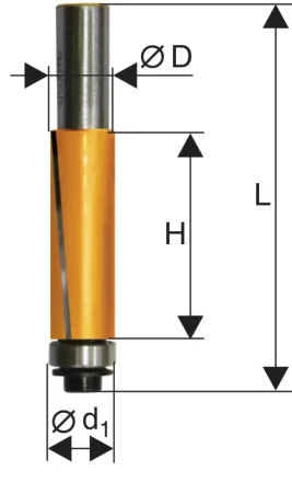 Фреза кромочная прямая ф19х508мм хв 12мм 10529 купить в Екатеринбурге