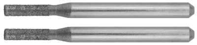 ЗУБР 2 шт, 2.33 x 10.0 x 3.2 x 38 мм, набор алмазных мини-шарошек (35921)