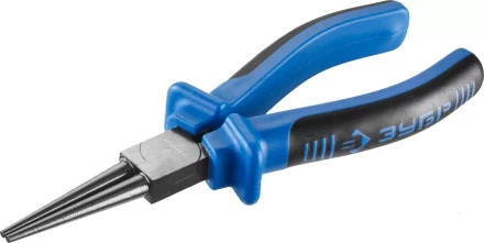 Круглогубцы ЗУБР, особостойкое спец. покрытие Н12Х1 (никель/хром), двухкомпонентные рукоятки, 160мм 2201-8-16_z01 купить в Екатеринбурге
