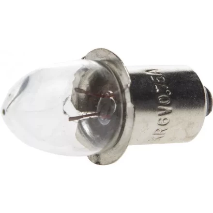 Лампа криптоновая СВЕТОЗАР без резьбы, для фонарей с 5-ю батареями, 6 В / 0,75 А SV-56974 купить в Екатеринбурге