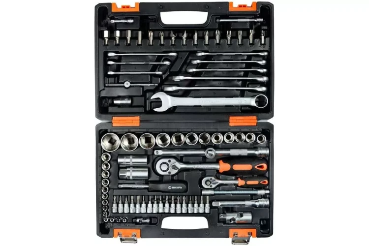 Набор инструментов АВТО, 1/2" , 1/4" , CrV, в кейсе 82 предм Вихрь 73/6/7/6 купить в Екатеринбурге