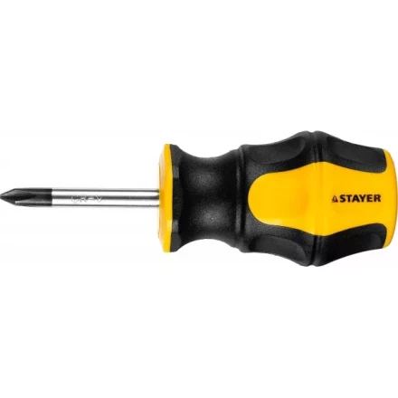 Отвертка STAYER &quot;MASTER&quot; &quot;HERCULES&quot;, Сr-V, противоскользящая рукоятка, PH1x38мм 25052-38-1_z02 купить в Екатеринбурге