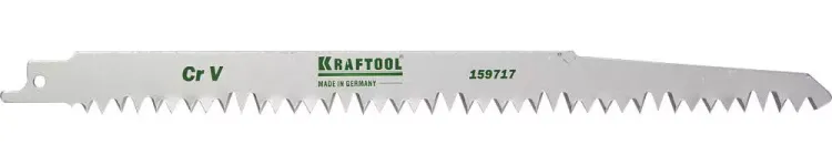 Полотно KRAFTOOL "INDUSTRIE QUALITAT", S1531L, для эл/ножовки, Cr-V, по дереву, шаг 5-6,5мм, 280мм 159717 купить в Екатеринбурге