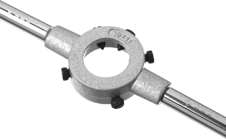 Плашкодержатель, ЗУБР Мастер 28141-30, с центровочными и прижимными винтами, 30х11мм для М10, L - 275мм 28141-30_z01 купить в Екатеринбурге