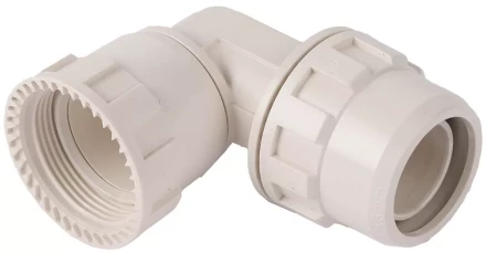 Переходник ЗУБР &quot;ШиреФит&quot; угловой 90° &quot;накидная гайка - штуцер с гайкой&quot;, 32мм 51482-32 купить в Екатеринбурге