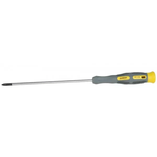Отвертка STAYER "PRECISION" MAX-GRIP для точн работ, Cr-V, намагн, PH №1x150мм 25826-1-150 G купить в Екатеринбурге