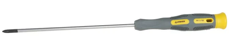 Отвертка STAYER "PRECISION" MAX-GRIP для точн работ, Cr-V, намагн, PH №1x150мм 25826-1-150 G купить в Екатеринбурге