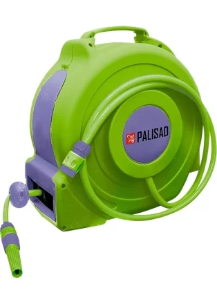 Катушка с поливочным шлангом 20 м, автоматическая, диаметр штуцера 1/2&quot;  PALISAD 67407 купить в Екатеринбурге