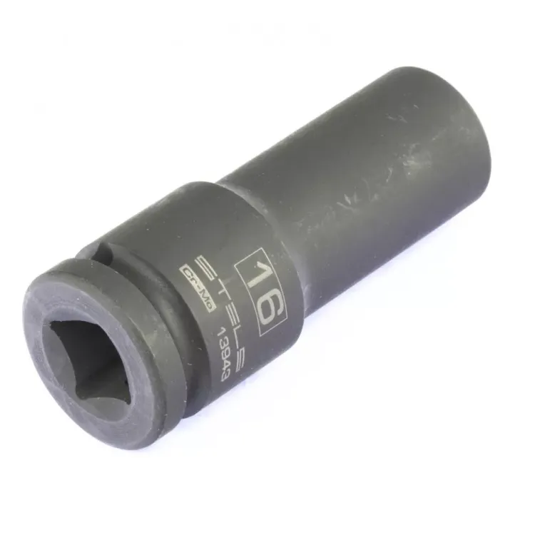 Головка ударная удлиненная шестигранная 16 мм 1/2" CrMo Stels 13943 купить в Екатеринбурге