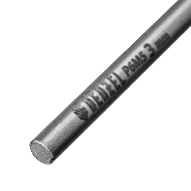 Сверло спиральное по металлу 3 x 60 мм, Р6М5, Golden Tip , 2шт. Denzel 718225 купить в Екатеринбурге