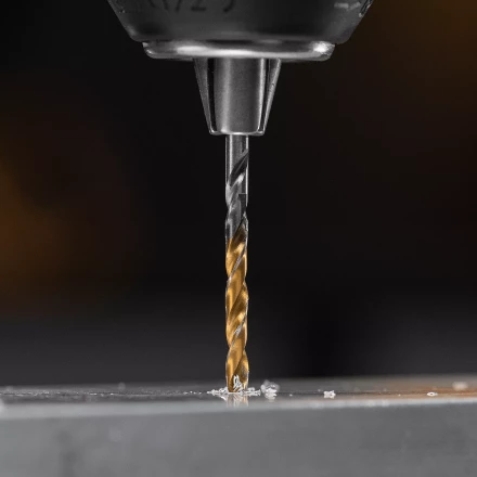 Сверло спиральное по металлу 3 x 60 мм, Р6М5, Golden Tip , 2шт. Denzel 718225 купить в Екатеринбурге