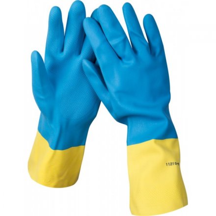 Перчатки STAYER латексные с неопреновым покрытием, экстрастойкие, с х/б напылением, размер L 11210-L купить в Екатеринбурге