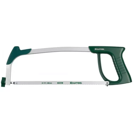 Ножовка по металлу, KRAFTOOL 15811, металлическая рукоятка, натяжение 120 кг, 300 мм 15811 купить в Екатеринбурге