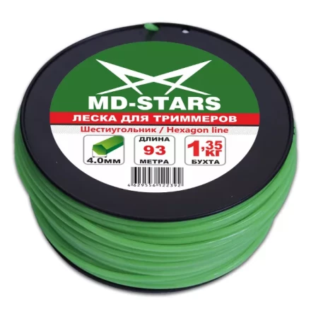 Леска для триммера HEXAGON LINE (шестиугольник) катушка 2,0ММХ374М купить в Екатеринбурге