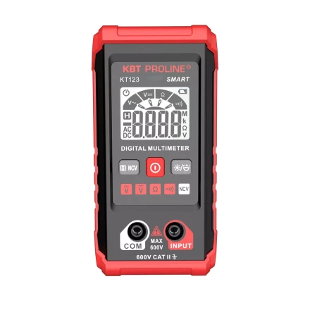 Мультиметр цифровой компактный КВТ SMART KT 123 с автоматическим выбором режимов и пределов измерений (88550) купить в Екатеринбурге