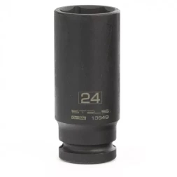 Головка ударная удлиненная шестигранная 24 мм 1/2&quot; CrMo Stels 13949