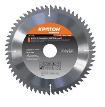 Диск пильный по дереву Кратон PROFESSIONAL O450 х 50 х 3,8 мм 40Т 1 06 03 024 купить в Екатеринбурге