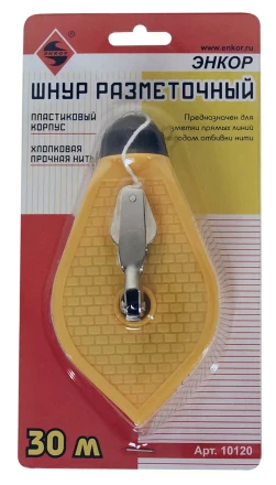 Шнур разметочный пластиковый корпус 30 м 10120 купить в Екатеринбурге