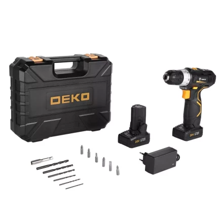 Дрель аккумуляторная DEKO GCD20DU3 SET 4, 063-4144 + набор 13 аксессуаров купить в Екатеринбурге