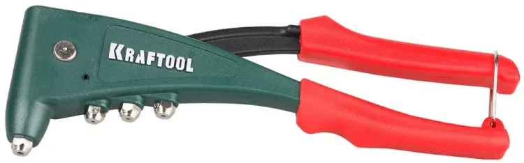 Заклепочник с усиленным литым корпусом, KRAFTOOL "NX-5 31173, для заклёпок d=2,4-4,8 мм - алюминий и сталь, d=2,4-4,0 - нерж сталь 31173 купить в Екатеринбурге