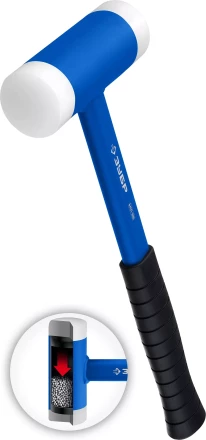 ЗУБР БМП-50, 50 мм, безынерционный молоток с полиамидными бойками, Профессионал (2043-50) купить в Екатеринбурге