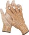 Перчатки GRINDA садовые, прозрачное PU покрытие, 13 класс вязки, коричневые, размер S 11292-S купить в Екатеринбурге