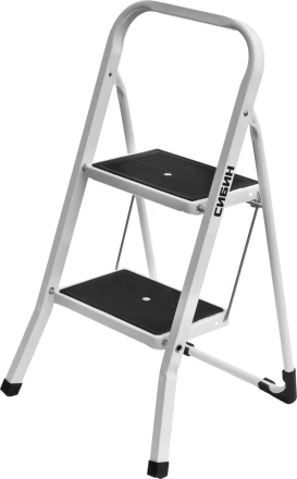 Лестница-стремянка СИБИН стальная c широкими ступенями, 2 ступени 38807-02 купить в Екатеринбурге