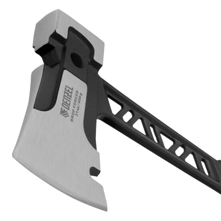 Топор цельнокованый 600 г Denzel 21499, двухкомпонентная обрезиненная рукоятка купить в Екатеринбурге