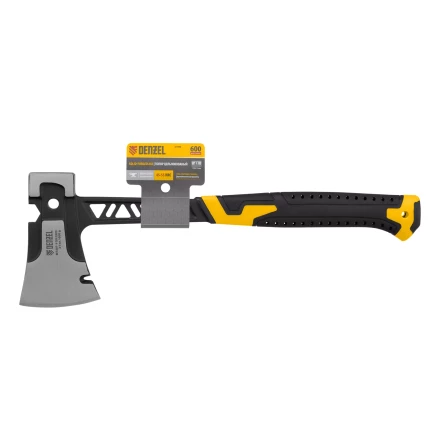 Топор цельнокованый 600 г Denzel 21499, двухкомпонентная обрезиненная рукоятка купить в Екатеринбурге