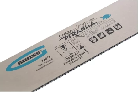 Пильное полотно для прецизионного стусла "PIRANHA" 550 мм зуб 3D каленый зуб 18 TPI GROSS 22873 купить в Екатеринбурге