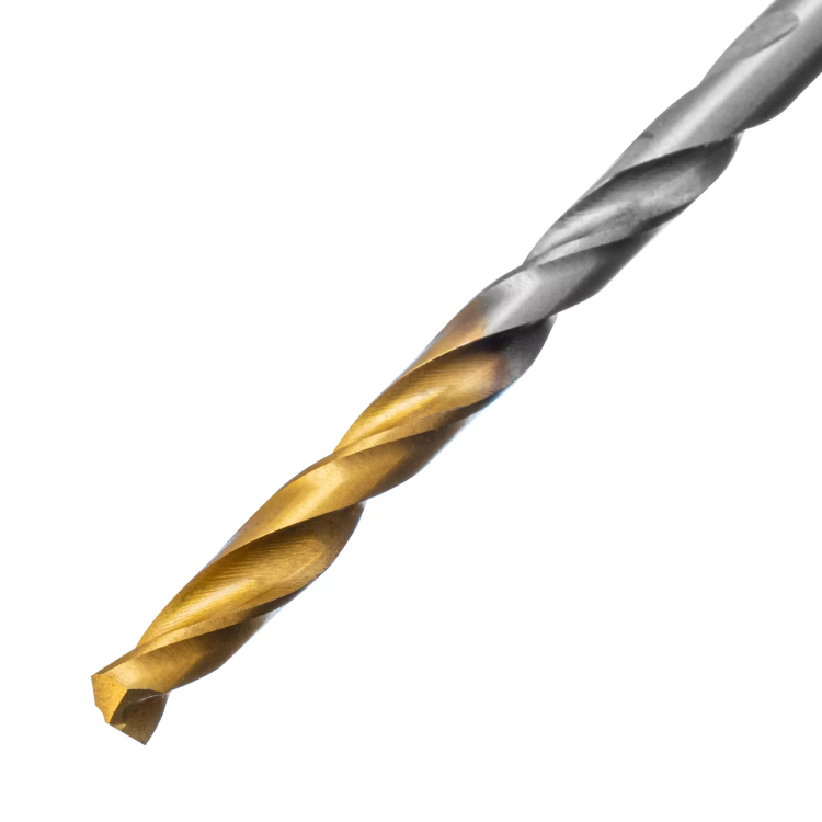 Сверло спиральное по металлу 3,2 x 65 мм, Р6М5, Golden Tip , 2шт. Denzel 718226 купить в Екатеринбурге