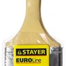 Кисть плоская STAYER "EURO", "AQUA" для воднодисперсионных и акриловых ЛКМ, искусств щетина, деревян ручка, 3"/75мм 01062-075 купить в Екатеринбурге