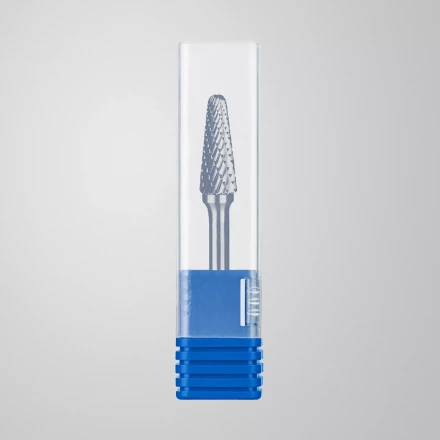 Зубр Твердосплавная борфреза L - конус с закругленным углом 28°, 10 х 25 мм, радиус 2.2 мм (28810-10-25) купить в Екатеринбурге