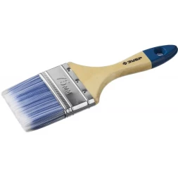 Кисть плоская  ЗУБР &quot;АКВА-МАСТЕР&quot;, искусственная щетина, деревянная ручка, 75мм 4-01007-075