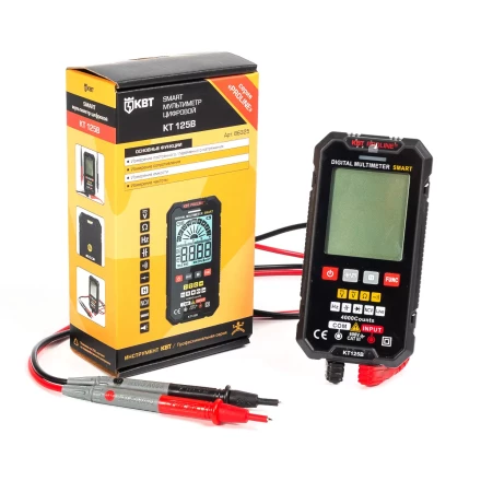 Мультиметр цифровой КВТ SMART KT 125В с True RMS (86325) купить в Екатеринбурге