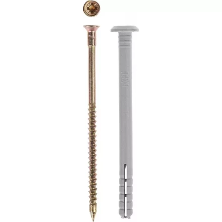 Дюбель-гвоздь ЗУБР &quot;МАСТЕР&quot; полипропиленовый, грибовидный бортик, 6 x 40 мм, 1700 шт 4-301350-06-040 купить в Екатеринбурге