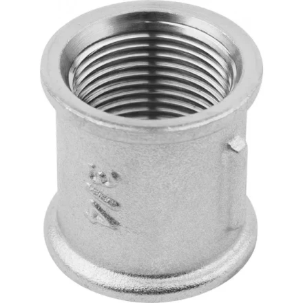 Муфта ЗУБР &quot;ЭКСПЕРТ&quot;, никелированная латунь, 3/4&quot; 51291-3/4 купить в Екатеринбурге