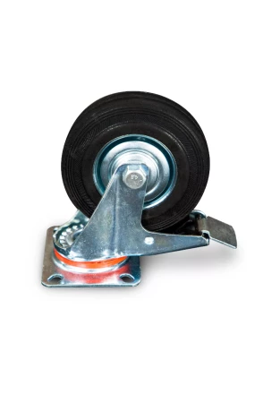 Колесо поворотное резина SCb 55 125 мм с тормозом (N) 1024167 купить в Екатеринбурге