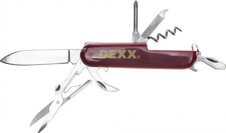 Нож DEXX складной многофункциональный, пластиковая рукоятка, 10 функций 47645 купить в Екатеринбурге